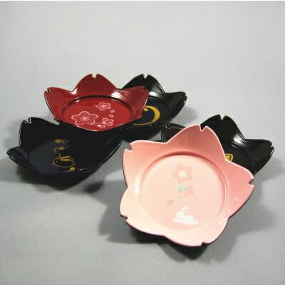 日本製 ミニ 小皿 桜型皿 5枚組 アウトレット品 食器 家庭用 豆皿 まめ