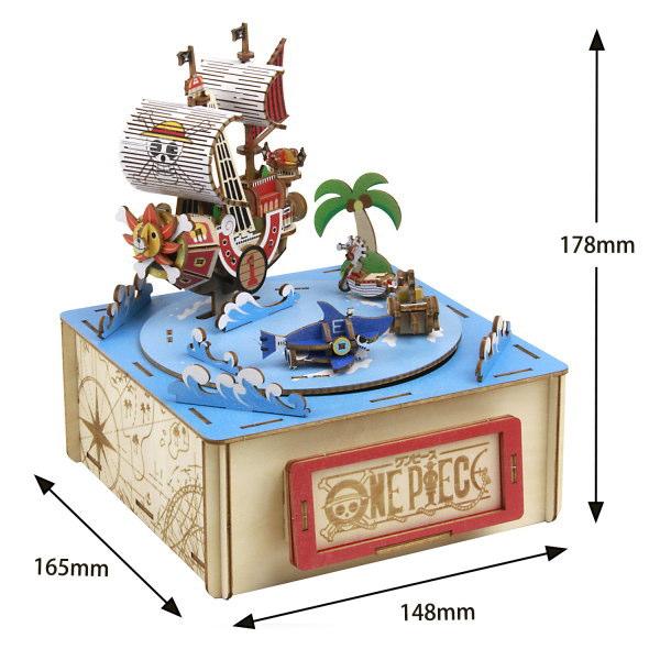 立体パズル 木製 オルゴール付き ONE PIECE 麦わらの一味 難易度4 曲名