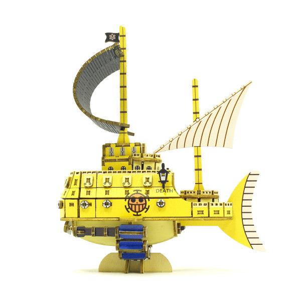 立体パズル 木製 ONE PIECE トラファルガー・ローの潜水艦 難易度3