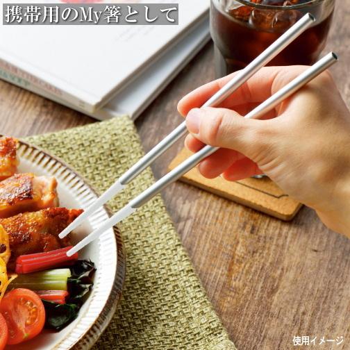マイ箸 日本製 2個組 収納ケース付き 箸inアルミ製 ストロー ※カラーの