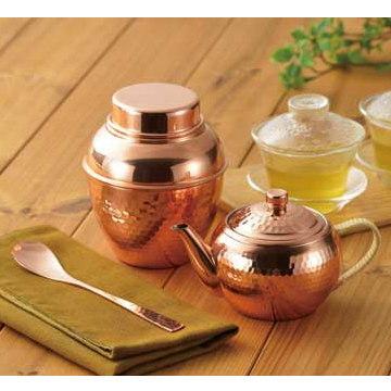 茶器 日本製 純銅製 銅製 茶器 3点セット （急須 茶壺 長茶匙） 茶道具 