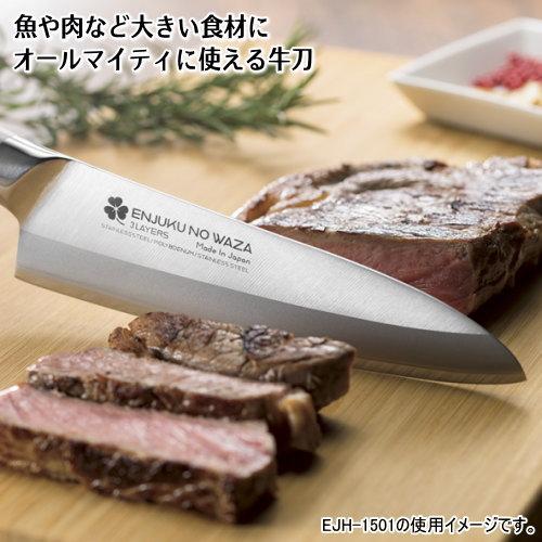 日本製 燕三条製 ENJUKU NO WAZA ステンレス製 牛刀包丁 180mm