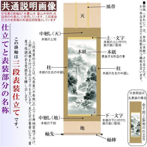 掛軸 日本製 名作複製画シリーズ 速水御舟 文鳥 洛彩緞子本表装 尺5 桐箱入り 1個 送料無料 年中飾り 掛け軸 春夏秋冬 日本画 和風 上品 壁掛け 飾り｜kokouki｜03