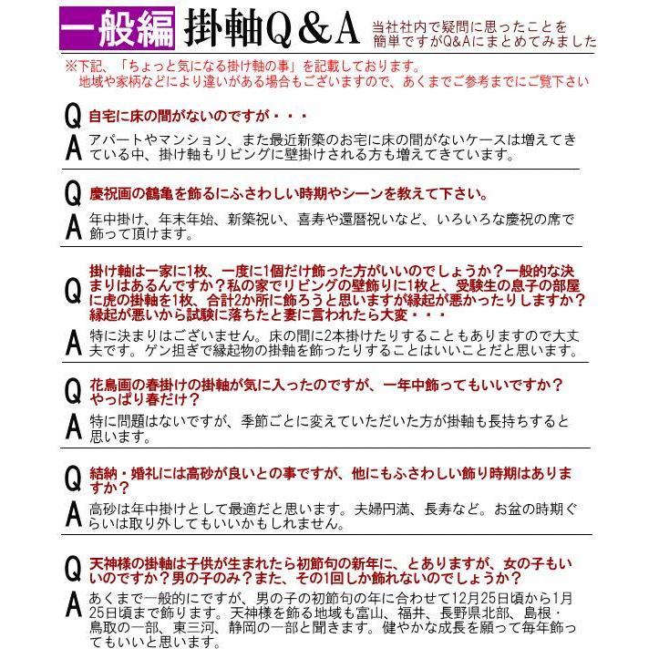 掛け軸 縁起物 望月雲渓 高砂 洛彩緞子本表装 尺3×1個 日本製 送料無料