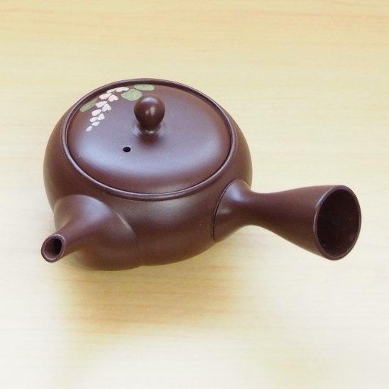 常滑焼 急須 日本製 常滑焼き 茶泥 萩急須 容量350cc さわやか網付き