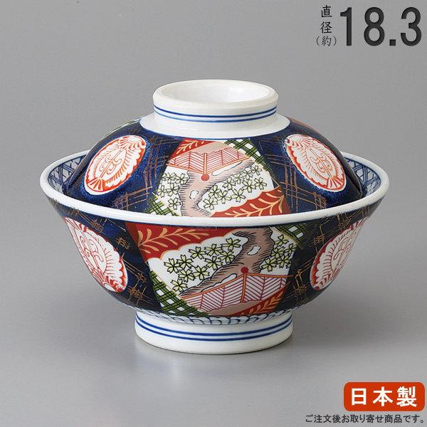 日本製 錦小桜 蓋付き 丼ぶり 6.0 美濃焼 国産 業務用 和食器 陶器