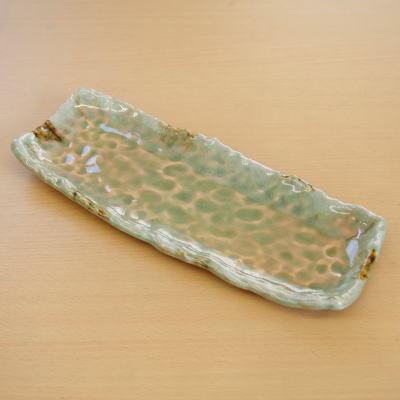 さんま皿 日本製 セット 砂ビードロ サンマ皿 5枚 規格長辺 約31.5cm