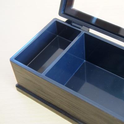 箸箱 箸 爪楊枝 収納 日本製 楊枝入れ付き 元禄 はし箱 黒渕朱 規格