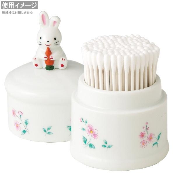 売切れ リメイク 綿棒ケース 大きな苺とおねむなうさぎさん 綿棒ケース