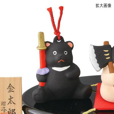 5月人形 日本製 福鈴 金太郎と森の仲間たち 陶器 鈴 金太郎 子供大将