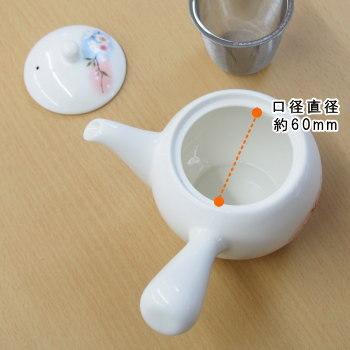急須 セット 淡墨桜 茶器揃え 5客 網付き 日本製 美濃焼 陶器 お茶用品