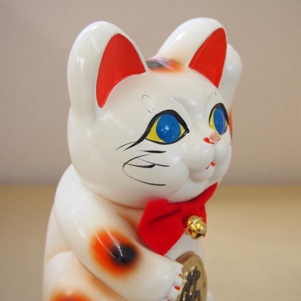招き猫 置物 縁起物 常滑焼 開運招福 ドル猫 左手 日本製 陶器 招き猫 置物 縁起物 常滑焼 開運招福 ドル猫 左手 日本製 陶器