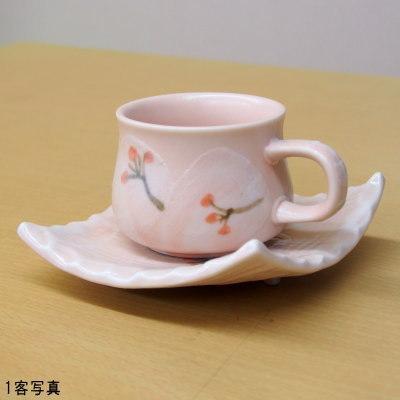 コーヒーカップ 5客セット 志野あかね珈琲碗皿5客揃え 日本製 美濃焼