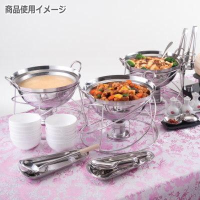 中華ビュッフェシリーズ 日本製 燕三条 18-8ステンレス製 中華ビュッフェ スパイラルスタンド 30cm用 新潟県 燕市 業務用 ホテル 温めの画像