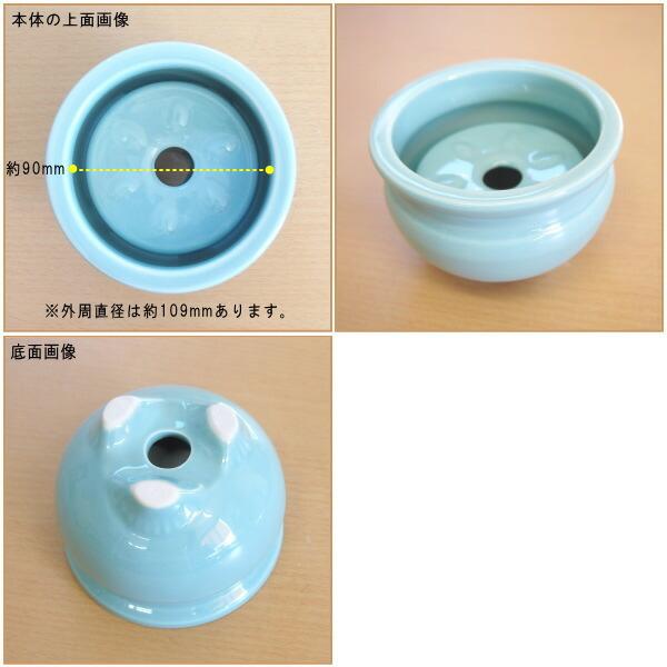 お墓用 線香立て 日本製 穴明付き線香立て 国産 仏具 陶器 香立て 線香