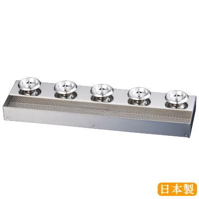 ステンレス製大型蝋燭立て お墓用 ろうそく立て 線香置き 日本製 18-8ステンレス製 線香皿