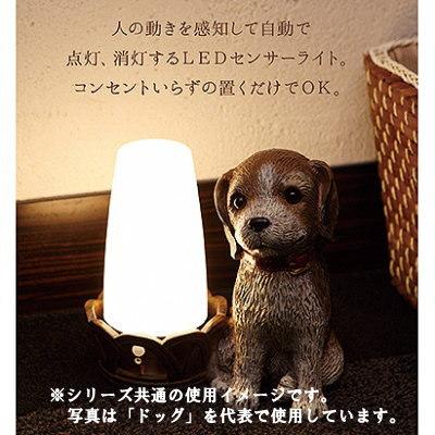 LED 電池式 人感LED センサーライト ドッグ 屋内 自動点灯 自動消灯