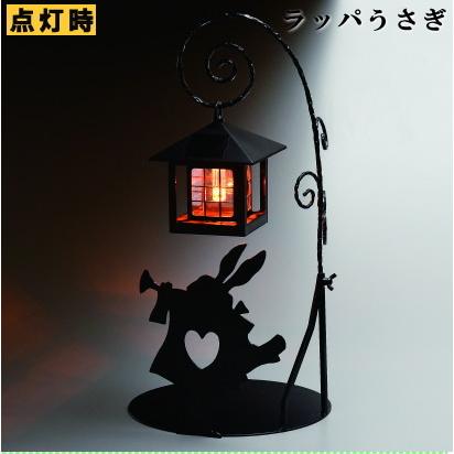 ソーラーライト 不思議の国のアリス シルエット イエローLED球 選択