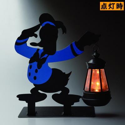 ソーラーライト ディズニー シルエット イエローLEDライト 選択