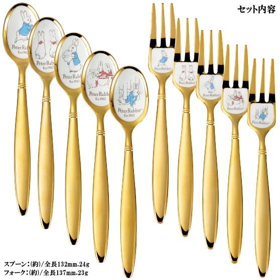 カトラリーセット 日本製 皿中七宝 ピーターラビット スプーン