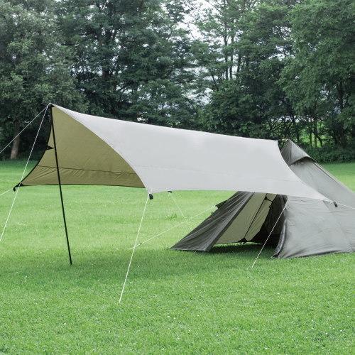 BUNDOK ミニ ヘキサゴン タープ オリーブ 組立式 日よけ 日除け対策