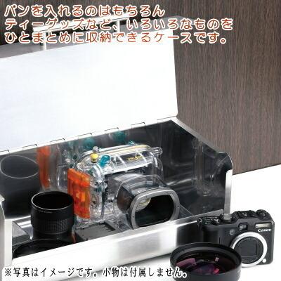ブレッドケース 形 スクエア カラー シルバー ステンレス製 キッチン