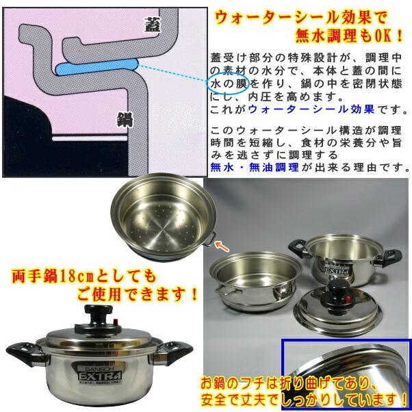 2段 蒸し器 蓋に秘密 有り エクストラ IH対応 3層鋼 ステンレス 2段 蒸し器 蓋に秘密 有り エクストラ IH対応 3層鋼 ステンレス