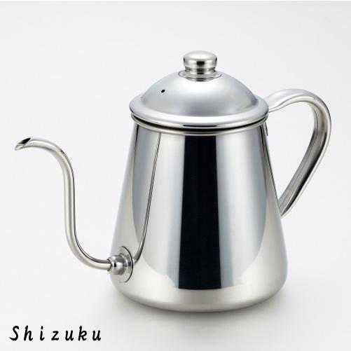 ブランド登録なし - ドリップポット 極細手あい Shizuku コーヒードリップポット 0.9L 日本製 貨物輸送無料 900ml 隼ヒロ 燕三条 ステンレス鋼 コーヒーポット 雫 しずく IH相応う 直火 ドリップポット-コーヒー用品