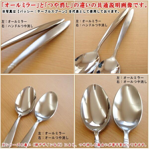 スプーン 5本セット PASSYシリーズ 仕上 ハンドルつや消し フィッシュ