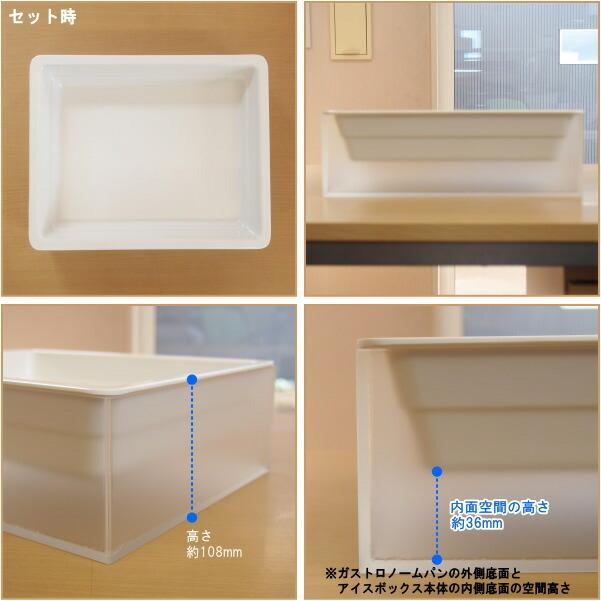 保冷 盛り付け アイスボックスセット 透明マット 規格2分の1 送料無料