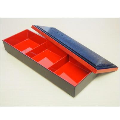 赤色重箱 6個仕切り付き 和風デザイン　　幕の内弁当 松花堂弁当 弁当箱 赤色重箱 6個仕切り付き 和風デザイン 幕の内弁当 松花堂弁当 弁当箱