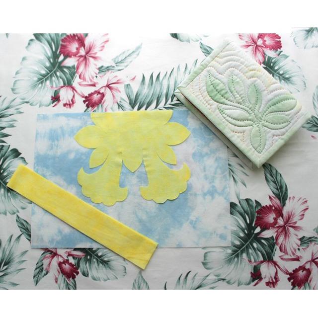 ハワイアンキルト手作りキット エンジェルトランペットのブックカバー(S) BCSEN001KOKUA ハワイアンキルト製作所 通販