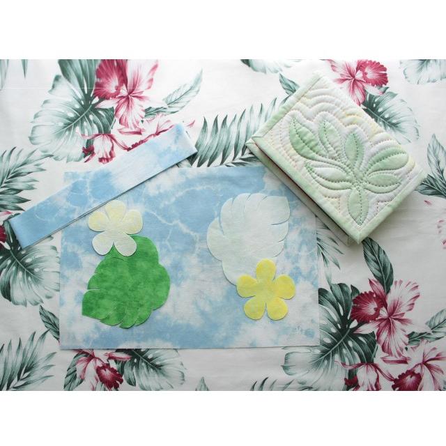 ハワイアンキルト手作りキット モンステラのブックカバー(S) BCSMO001KOKUA ハワイアンキルト製作所 通販
