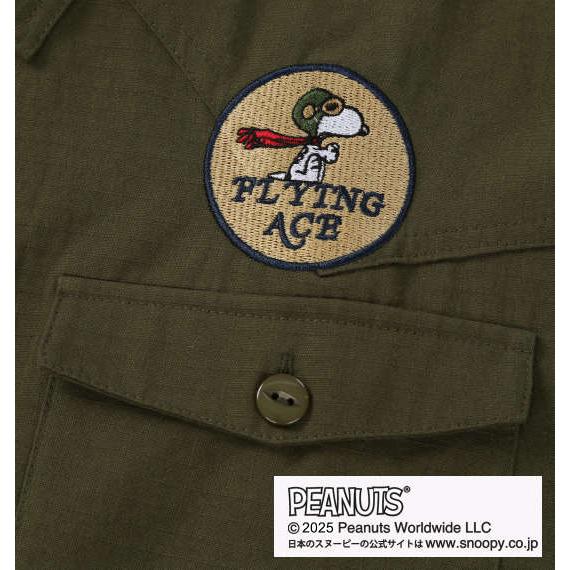 大きいサイズ メンズ□FLAGSTAFF×PEANUTSスヌーピーコラボ半袖リップス 