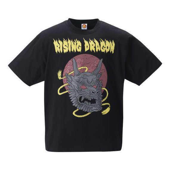 大きいサイズ メンズ■新日本プロレス鷹木信悟「RISING DRAGON」半袖Tシャツ▽大きいサイズ メンズ 3L 4L 5L 6L｜kokubo-big