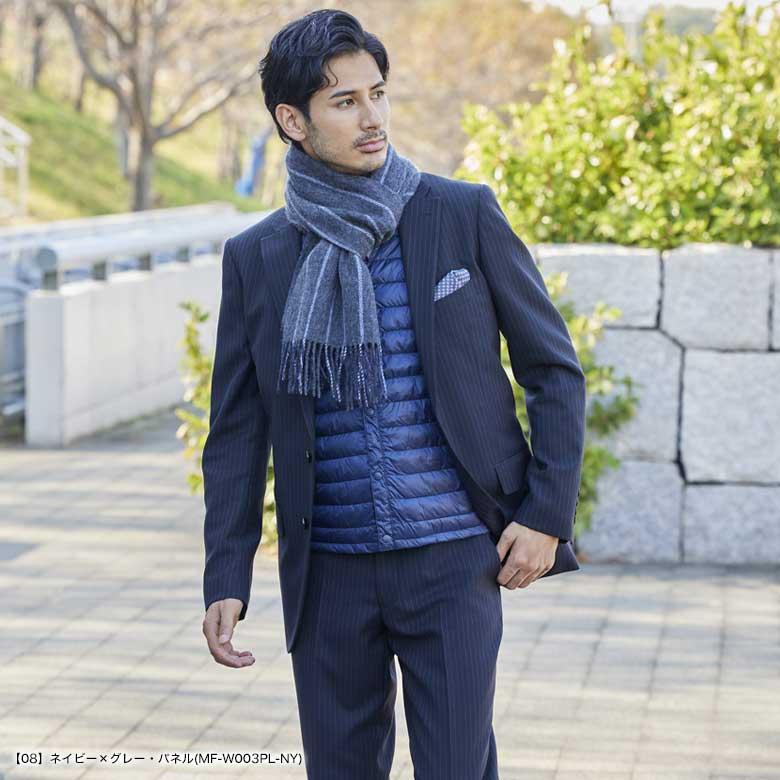 メンズスーツKOKUBO リバーシブルマフラー カシミヤ混 メンズ おしゃれ