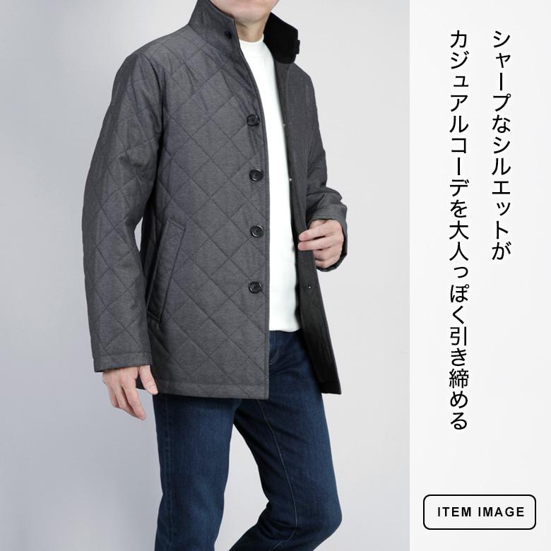 メンズスーツKOKUBO 中綿入りキルティング スタンドカラーコート