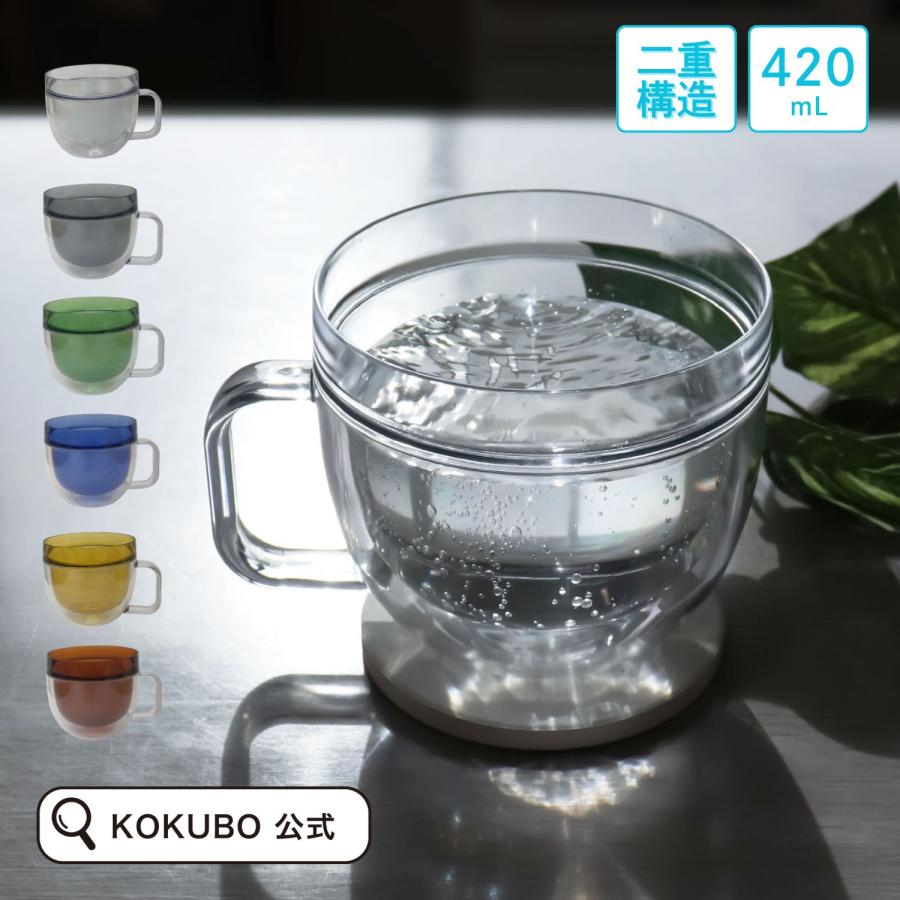 小久保工業所 KOKUBO Polka マグ ダブルウォール プラスチック コップ