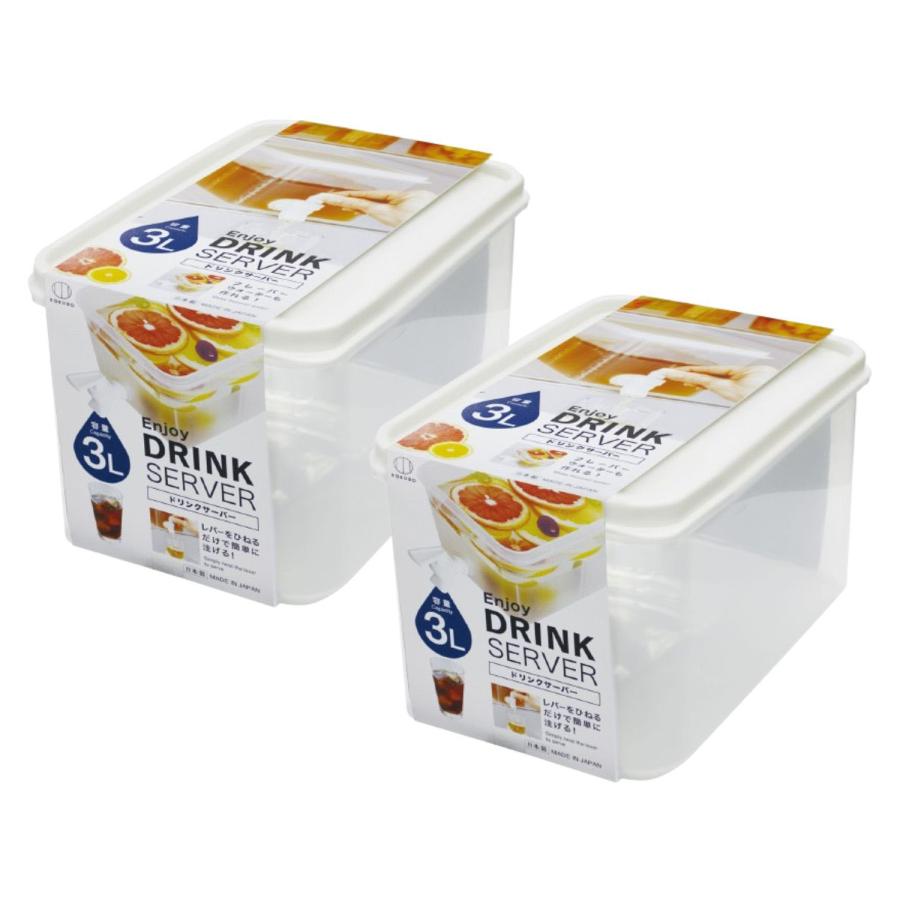 KOKUBO ドリンクサーバー 3L 2個セット 麦茶ポット お茶ポット 冷水筒 冷水ポット 日本製 |  | 05