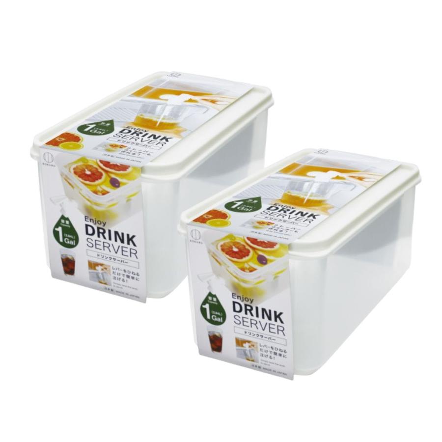 KOKUBO ドリンクサーバー 3.84L(1Gal) 2個セット 麦茶ポット お茶