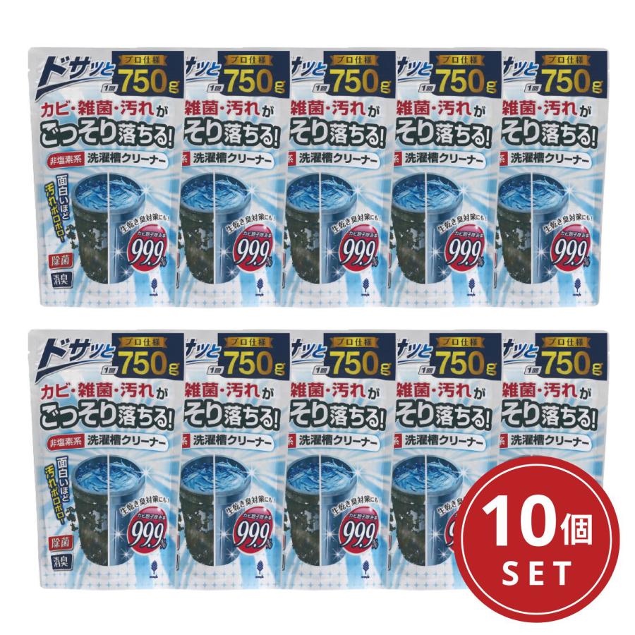 紀陽除虫菊 非塩素系 洗濯槽クリーナー 750g 10個セット 洗濯機