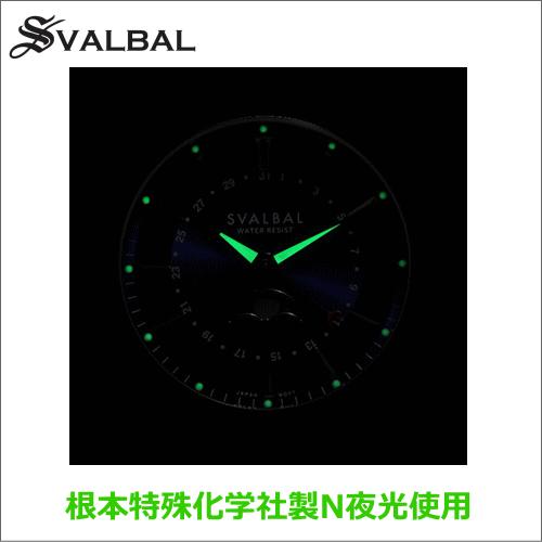 超可爱の スタイリッシュなムーンフェイズ ウォッチ 日本製クォーツムーブメント搭載 根本特殊化学製n夜光使用 ギフトにも人気のメンズウォッチ Svalbal スバルバル クリスマスギフト 誕生日プレゼント 代 30代 かっこいい腕時計 おしゃれ 入学祝い 就職祝い Sv15 Lwh
