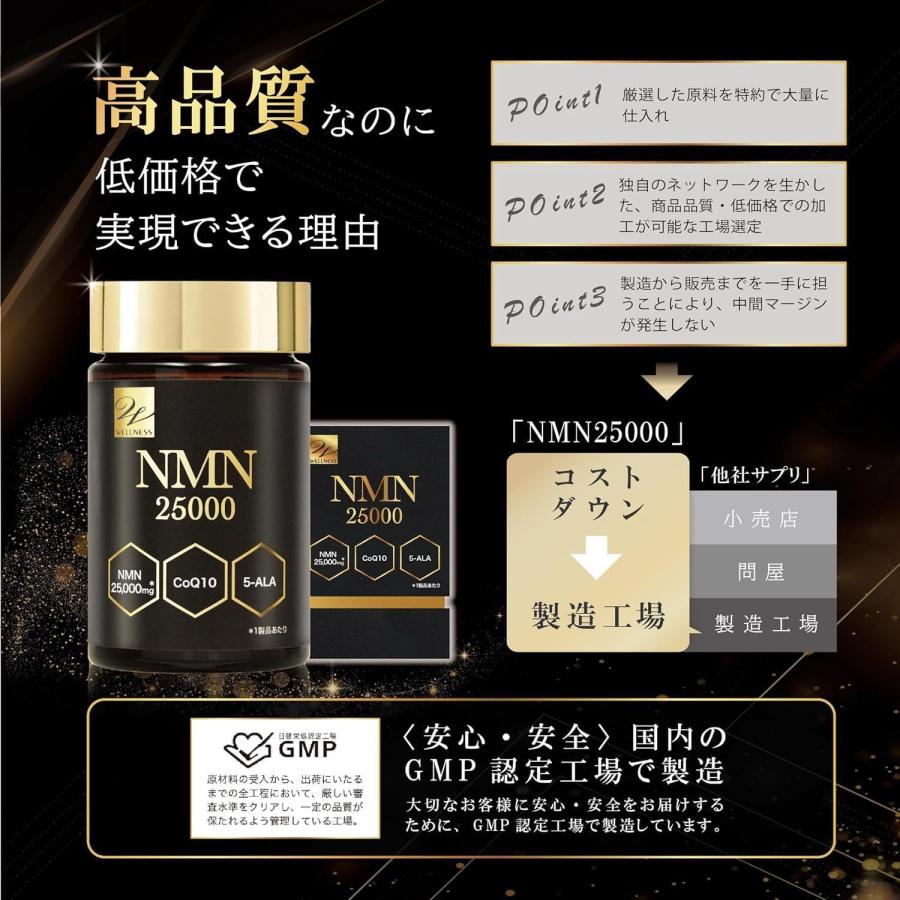 NMN25000 【120カプセル】(ウエルネスライフサイエンス) : コクミン