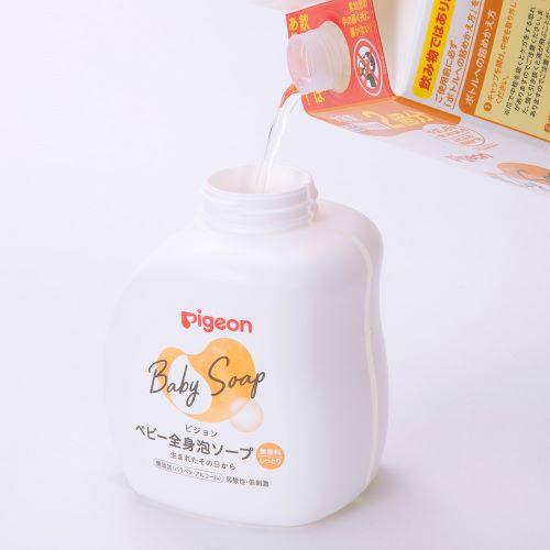 ベビー全身泡ソープ しっとり 詰めかえ用2回分 (ベーシック) 【800ml
