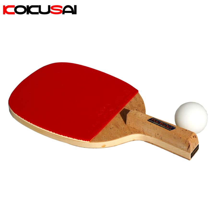 卓球張り上がりラケット KOKUSAI コクサイ WLS4000S ペン ラバー付 コクタク製 1本 | 