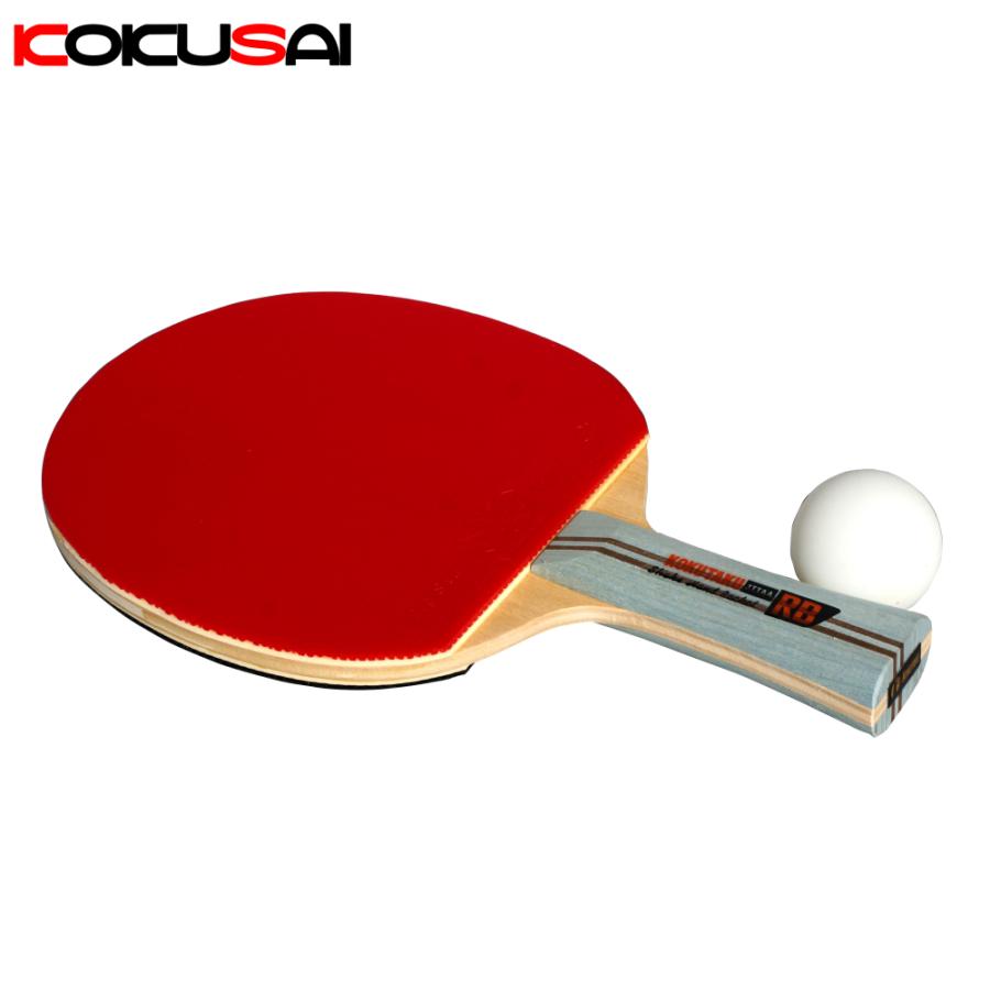 卓球張り上がりラケット KOKUSAI コクサイ WLS3900B シェイクハンド ラバー付 コクタク製 1本 | 