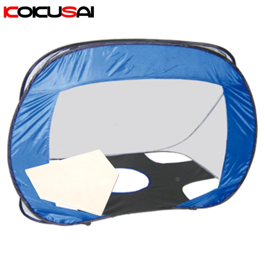 ボールキャッチネット　ワンタッチ柔らかボールネット ホームベース付 野球ゲーム キャッチボール 1個 | KOKUSAI