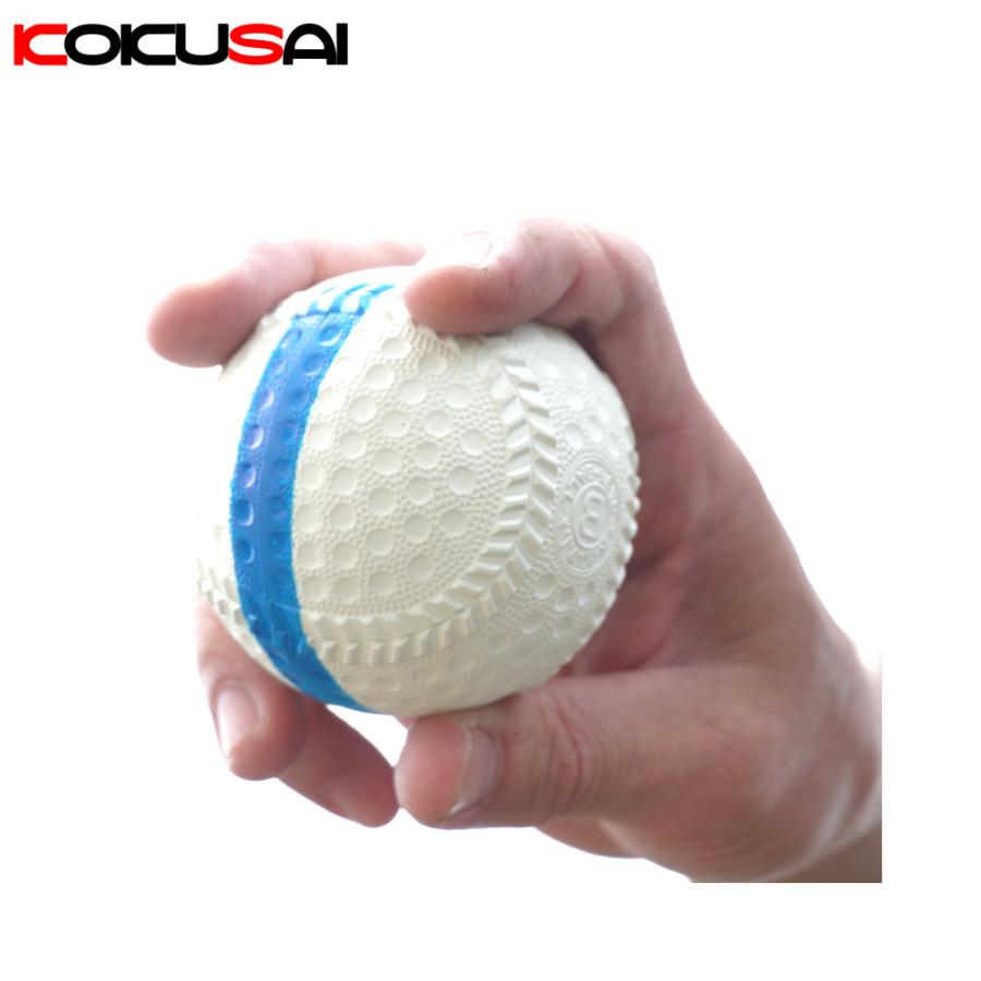 軟式野球用トレーニングボール 回転チェックボール69　ブルー/白 1個　ks229-1｜kokusai-shop｜03