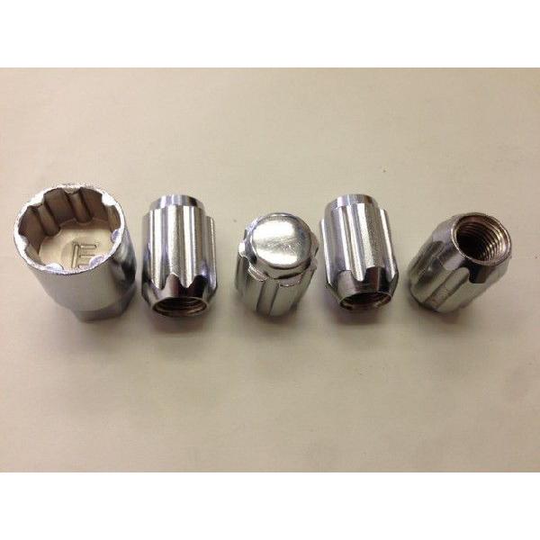 ホイールナット16個 盗難防止ロックナット4個セットＭ14-P1.5 21HEX 21HEX M14 × P1.5 クローム ナット16個&盗難防止ロック4個 20個セット