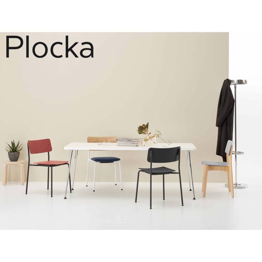 【ラクラク納品】コクヨ チェア ミーティングチェア Plocka プロッカ K05-M13_C_S ハイチェアー 合板シート クッション(レザー) 座パッド付き メッキ脚の画像